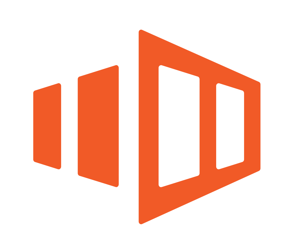 Orange geometric logo design